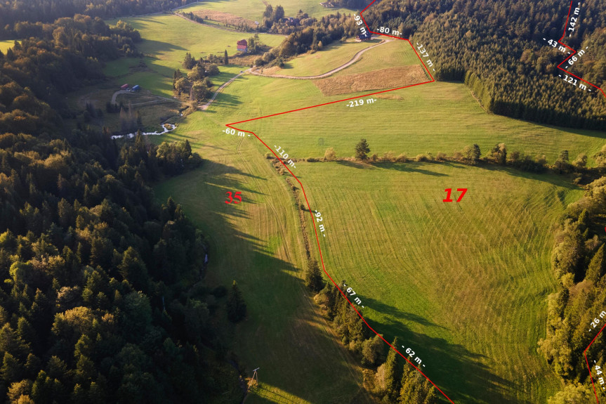 gorlicki, Sękowa, Krzywa, Działka rolna 1ha Krzywa / gm. Sękowa