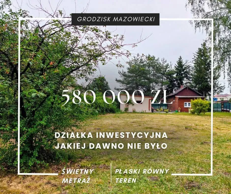 Działka budowlana z domem 51m2 | Grodzisk Mazowiecki | powierzchnia 905m2|