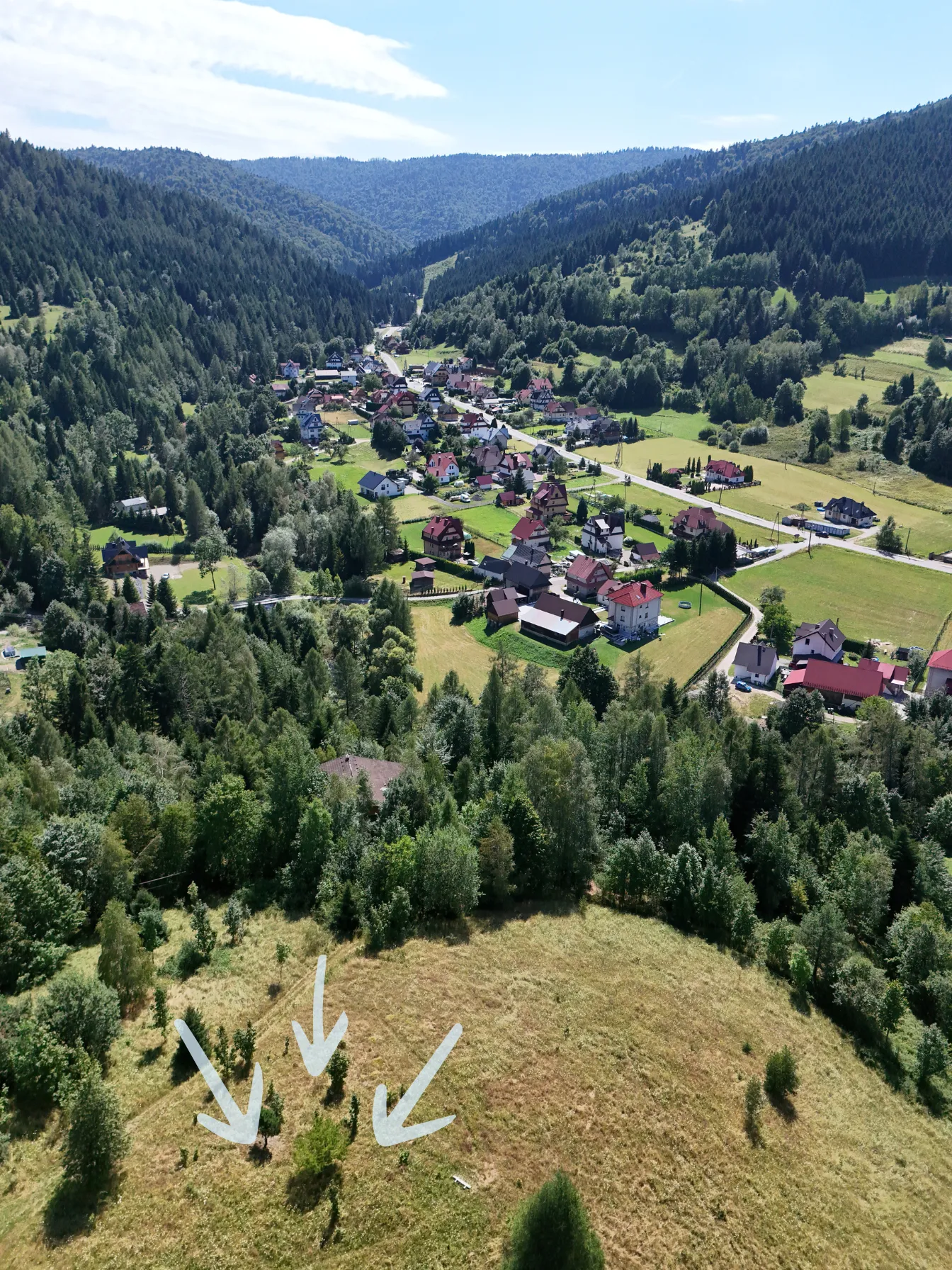 Działka budowalna widokowa w górach blisko lasu | Poręba Wielka | Koninki | 1400m2
